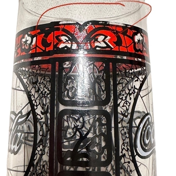 RARE-1 Vintage Coca-~Cola Glass Tiffany Style Stained, PRICE IS FOR ONE GLASS - Picture 12 of 17